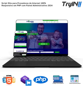 Script Site para Provedores de Internet 100% Responsivo em PHP com Painel Administrativo 2024