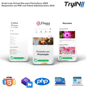 Script Loja Virtual Site para Floricultura 100% Responsivo em PHP com Painel Administrativo 2024