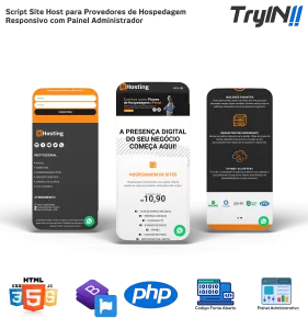 Script Site Host para Provedores de Hospedagem Responsivo com Painel Gerenciador de Conteúdo