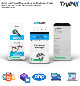 Script Loja Virtual Site para Loja de Bicicletas e Venda de Peças com Design Responsivo e Painel Administrativo